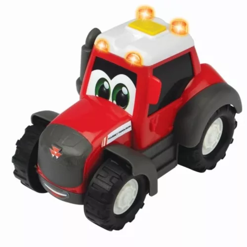 ABC Massey Ferguson traktor utánfutóval és lófigurával