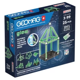   Geomag Glow foszforeszkáló mágneses építőjáték (25 db)