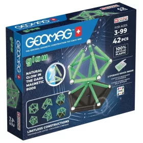 Geomag foszforeszkáló mágneses építőjáték – 42 db