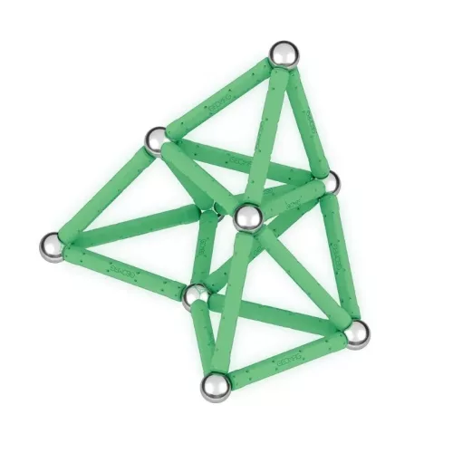 Geomag foszforeszkáló mágneses építőjáték – 42 db