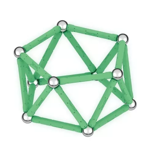 Geomag foszforeszkáló mágneses építőjáték – 42 db