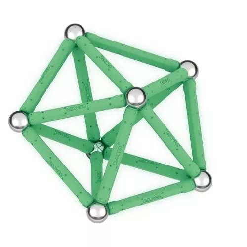 Geomag foszforeszkáló mágneses építőjáték – 42 db