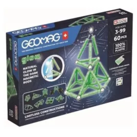 Geomag Foszforeszkáló mágneses építőjáték 60 db