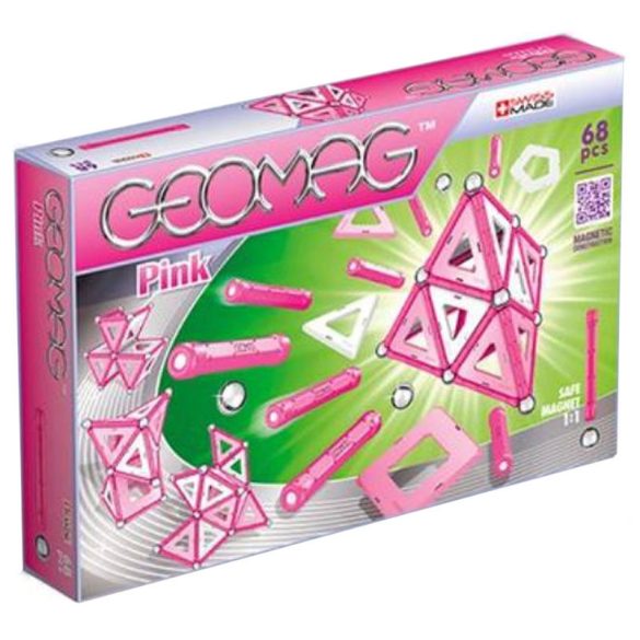Geomag PINK rózsaszín mágneses építőkészlet lányoknak 68 db