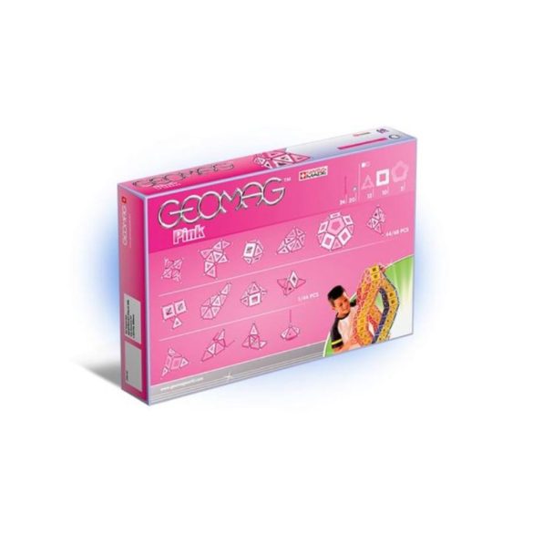 Geomag PINK rózsaszín mágneses építőkészlet lányoknak 68 db