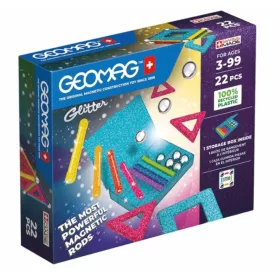   Geomag Glitter csillogó mágneses építőjáték (22 db-os)