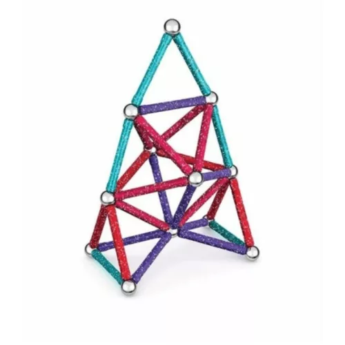 Geomag Glitter csillogó mágneses építőjáték (60 db)