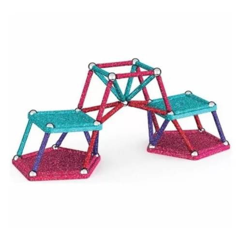 Geomag Glitter csillogó mágneses építőjáték (60 db)
