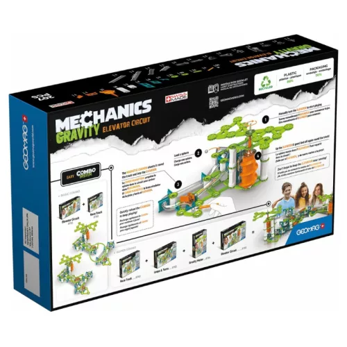 Geomag Mechanics Gravity Elevator Circuit mágneses építőjáték (207 db-os)