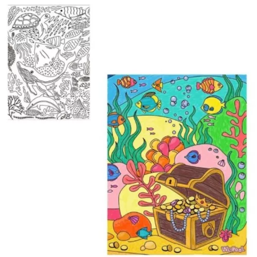 Magic Trace Kezdőszett – Víz alatti világ színező fényhatással kreatív játék