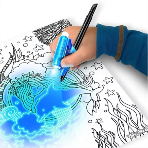 Magic Trace Kezdőszett – Víz alatti világ színező fényhatással kreatív játék