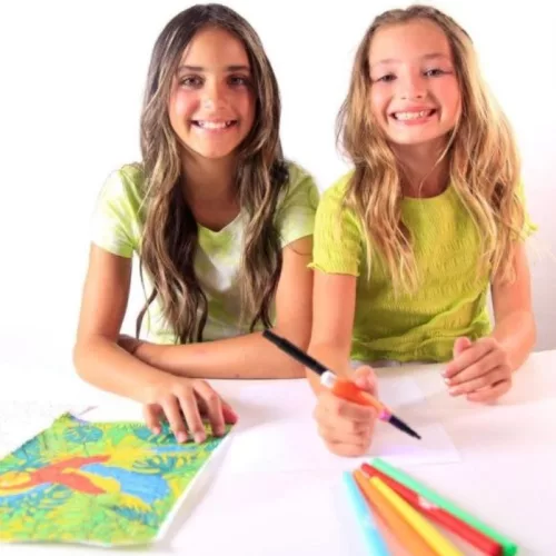 Magic Trace Kezdőszett – Állatkert színező fényhatással kreatív készlet