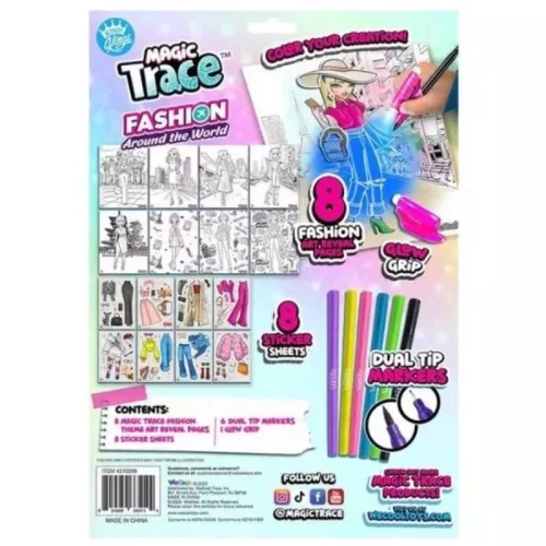 Magic Trace Kezdőszett – Divat színező fényhatással kreatív készlet