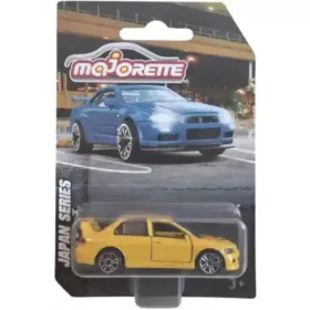 Majorette Blister Japan Prime 15 – Mitsubishi Evo kisautó sárga