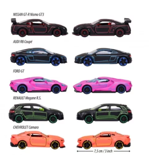 Majorette Light Racer 5 db-os kisautó játékszett