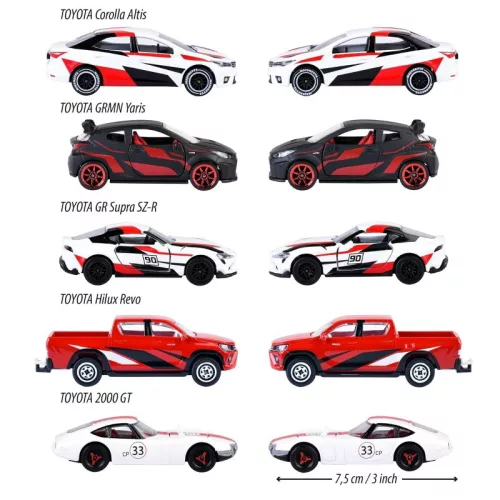 Majorette Toyota Racing Giftpack 5 db-os versenyautó ajándékszett