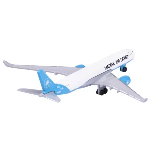 Majorette MAERSK teherszállító járművek - Volkswagen Crafter + MAERSK Air Cargo repülő