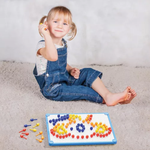 FantaColor pötyi játék, csibés – 100 db, 10 mm tüskével