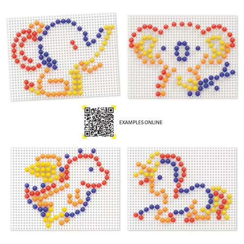 FantaColor pötyi játék, csibés – 100 db, 10 mm tüskével