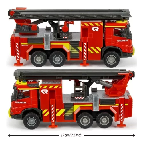 Majorette SOS Set - Volvo tűzoltó kamion fénnyel és hanggal (19 cm)