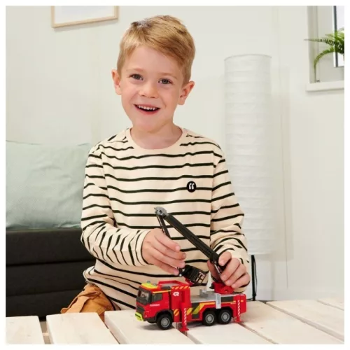 Majorette SOS Set - Volvo tűzoltó kamion fénnyel és hanggal (19 cm)