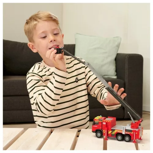 Majorette SOS Set - Volvo tűzoltó kamion fénnyel és hanggal (19 cm)