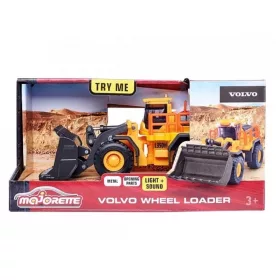 Majorette Construction Set Volvo homlokrakodó járművel fénnyel és hanggal (21 cm)