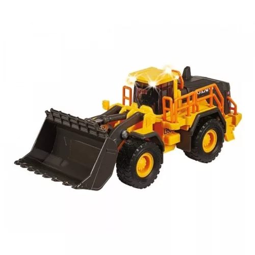 Majorette Construction Set Volvo homlokrakodó járművel fénnyel és hanggal (21 cm)
