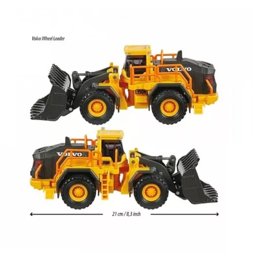 Majorette Construction Set Volvo homlokrakodó járművel fénnyel és hanggal (21 cm)