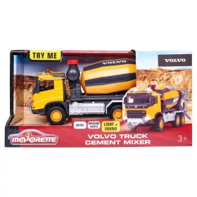 Majorette Construction Set – Volvo Beton Mixer teherautó fénnyel és hanggal (19 cm)