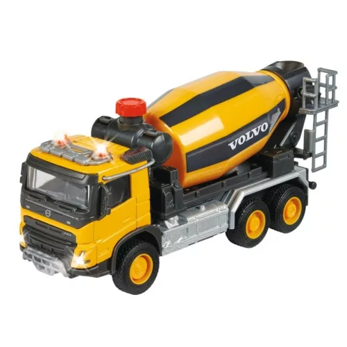 Majorette Construction Set – Volvo Beton Mixer teherautó fénnyel és hanggal (19 cm)
