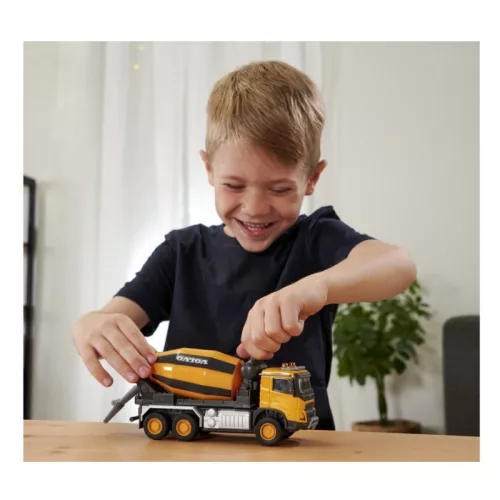 Majorette Construction Set – Volvo Beton Mixer teherautó fénnyel és hanggal (19 cm)
