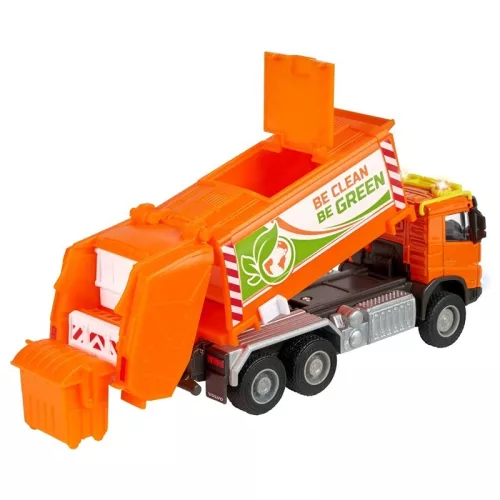 Majorette City Set Volvo szelektív hulladékgyűjtő kamion fénnyel és hanggal (19 cm)
