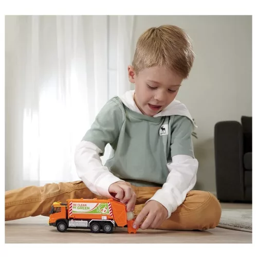 Majorette City Set Volvo szelektív hulladékgyűjtő kamion fénnyel és hanggal (19 cm)