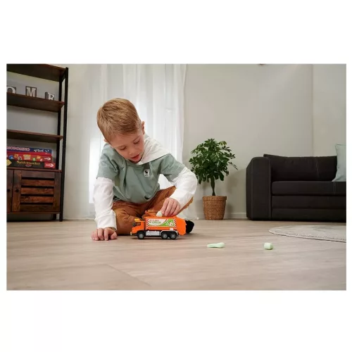 Majorette City Set Volvo szelektív hulladékgyűjtő kamion fénnyel és hanggal (19 cm)