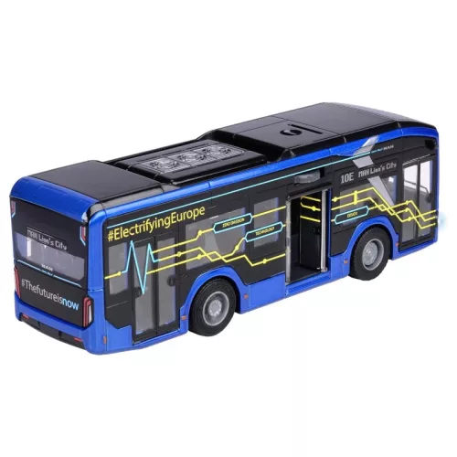 Majorette MAN Lion's City 10 E busz fény- és hanghatással (22,5 cm)