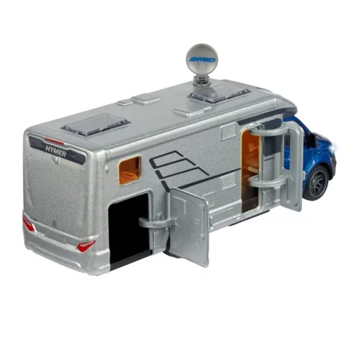 Majorette City Set Mercedes Hymer B-osztályú kemping autó fénnyel és hanggal (19 cm)