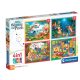 Clementoni 21514 Super Color 4 az 1-ben puzzle - Micimackó (12, 16, 20 és 24 db)