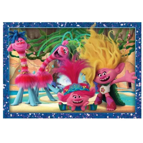 Clementoni Super Color 4 az 1-ben 21527 puzzle – Trollok (12, 16, 20, 24 db)