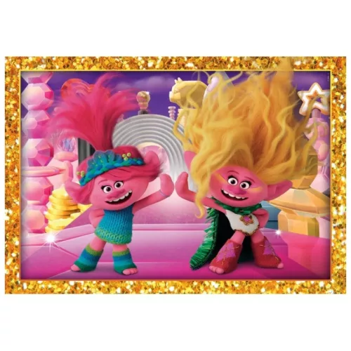 Clementoni Super Color 4 az 1-ben 21527 puzzle – Trollok (12, 16, 20, 24 db)