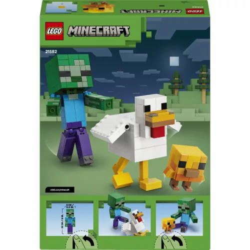 LEGO Minecraft 21582 Csirke zsokéi építőkészlet