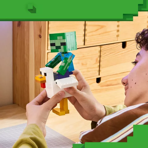 LEGO Minecraft 21582 Csirke zsokéi építőkészlet