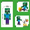 LEGO Minecraft 21582 Csirke zsokéi építőkészlet