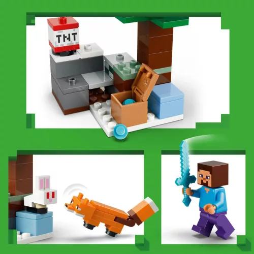 LEGO Minecraft 21583 Steve tajgai kalandjai