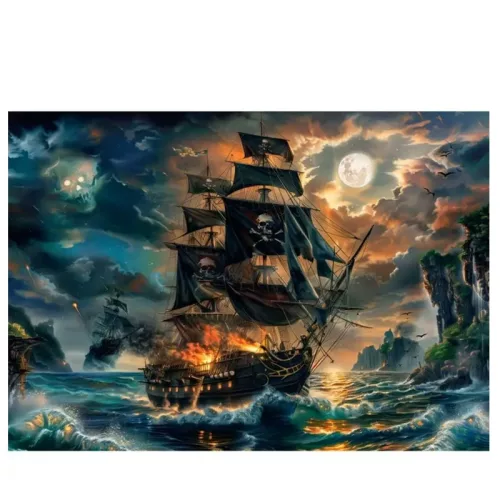 Clementoni Super 21738 puzzle – A kísértetjárta tengerek kalózai (300 db)