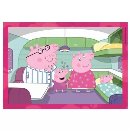 Clementoni Peppa Malac 4 az 1-ben SuperColor puzzle – 12, 16, 20, 24 db