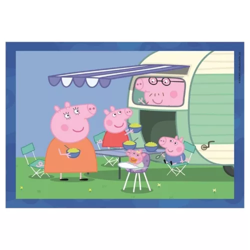 Clementoni Peppa Malac 4 az 1-ben SuperColor puzzle – 12, 16, 20, 24 db
