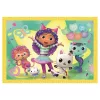 Clementoni SuperColor Puzzle – Gabby's Dollhouse 4 az 1-ben kirakó, 12, 16, 20, 24 db