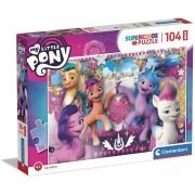   Clementoni 23765 SuperColor Maxi Puzzle - My Little Pony: Az új nemzedék - Barátság (104 db)