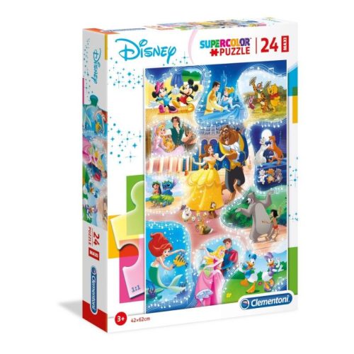 Clementoni 24204 SuperColor Maxi Puzzle - Disney Ideje táncolni (24db)
